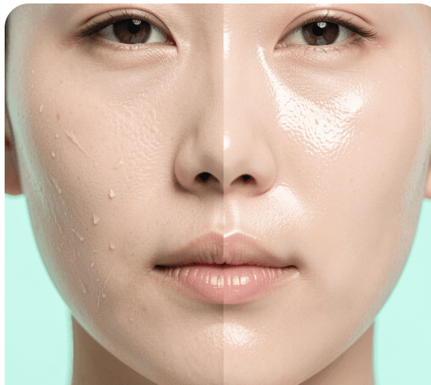 대상 A — 수분 이미징